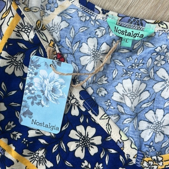 Nostalgia Floral Short Sleeve Dress New - Picture 6 of 9